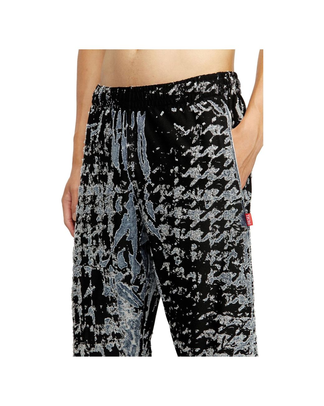 DIESEL Gray P-Labis Elasticated Pants for men