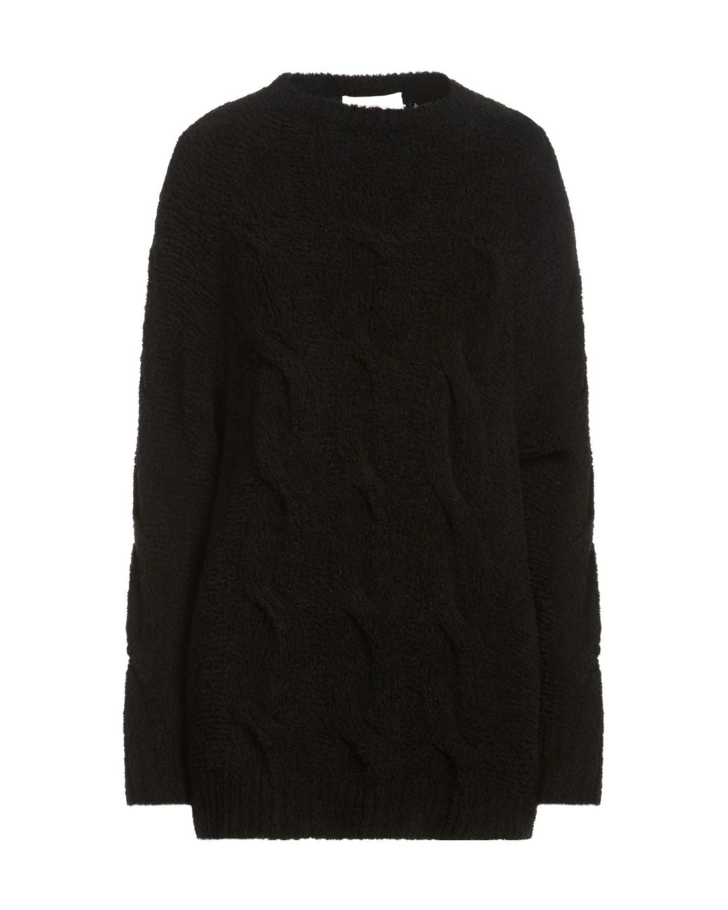 Sportmax Black Solid Color Knit Sweater
