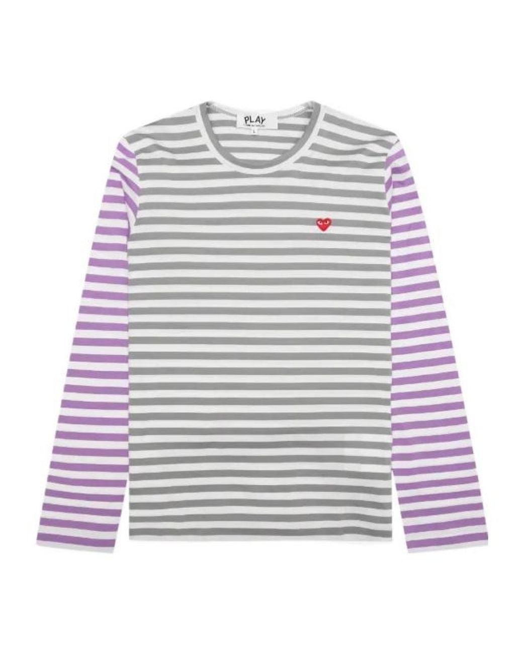 COMME DES GARÇONS PLAY Multicolor Striped Long-Sleeve T-Shirt