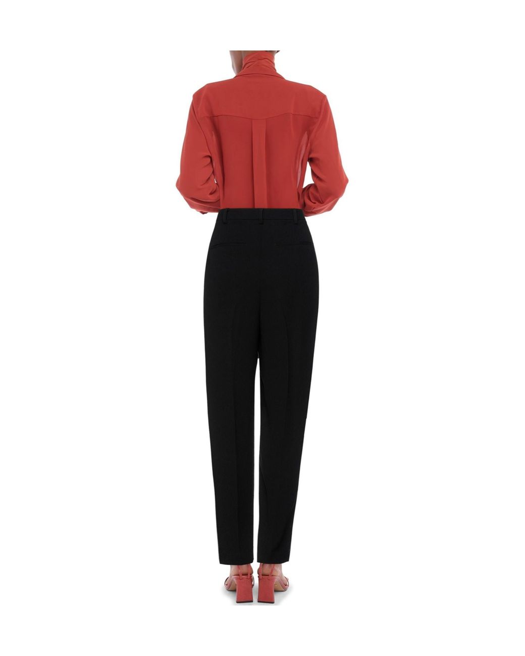 Tory Burch Black Minimalist Fitted Dress Pants