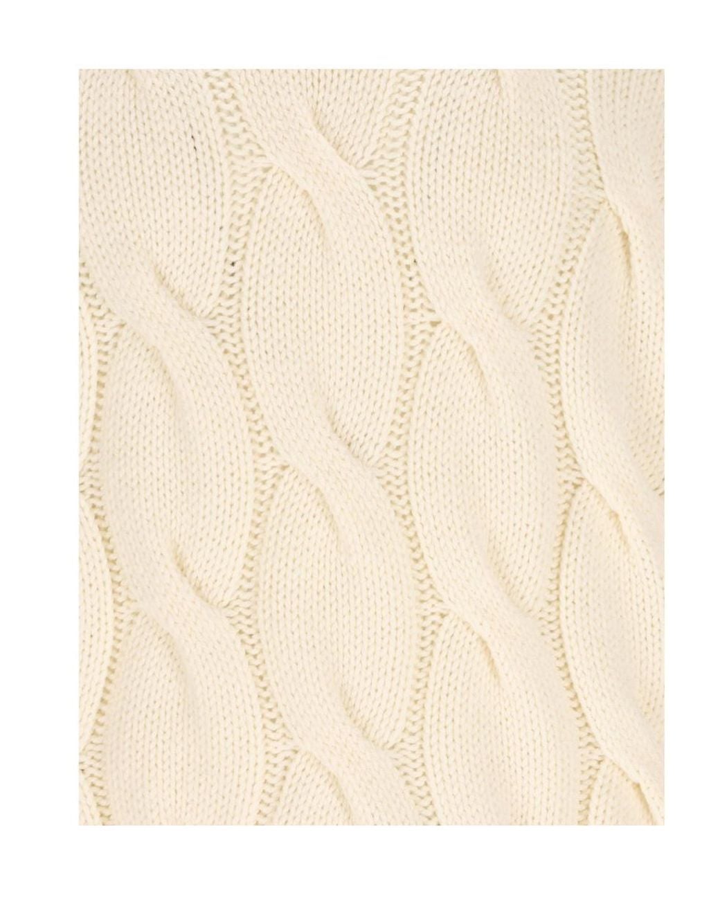 Herno Natural Cable-Knit Turtleneck Knitted Sweater for men