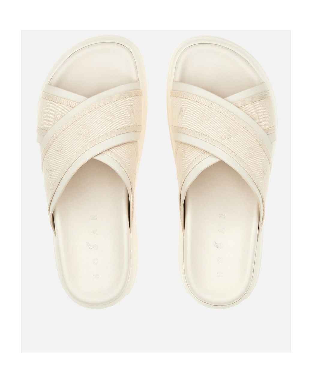 Hogan White Skyscraper Sandals