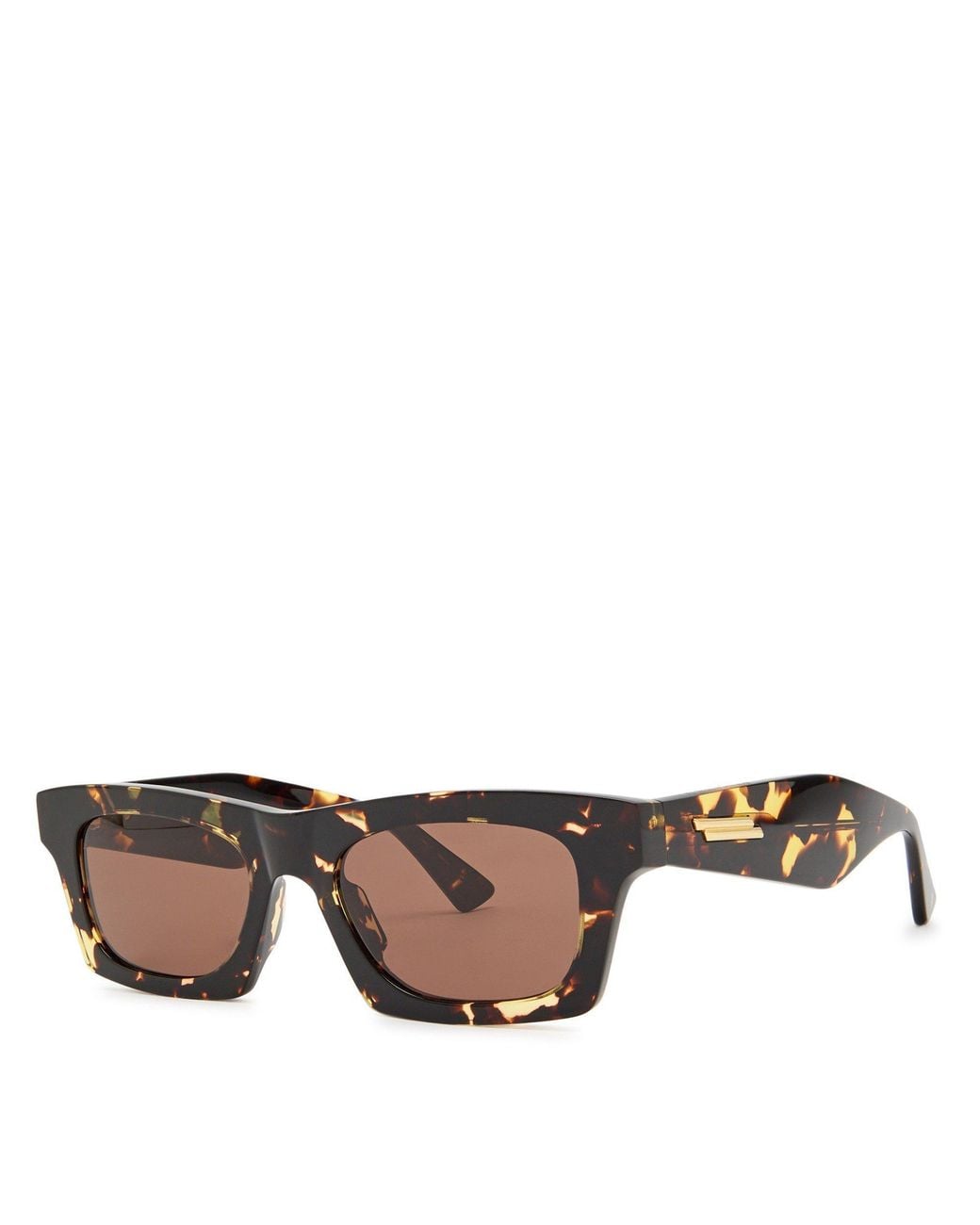 Bottega Veneta Multicolor Thick-Rimmed Rectangular Sunglasses