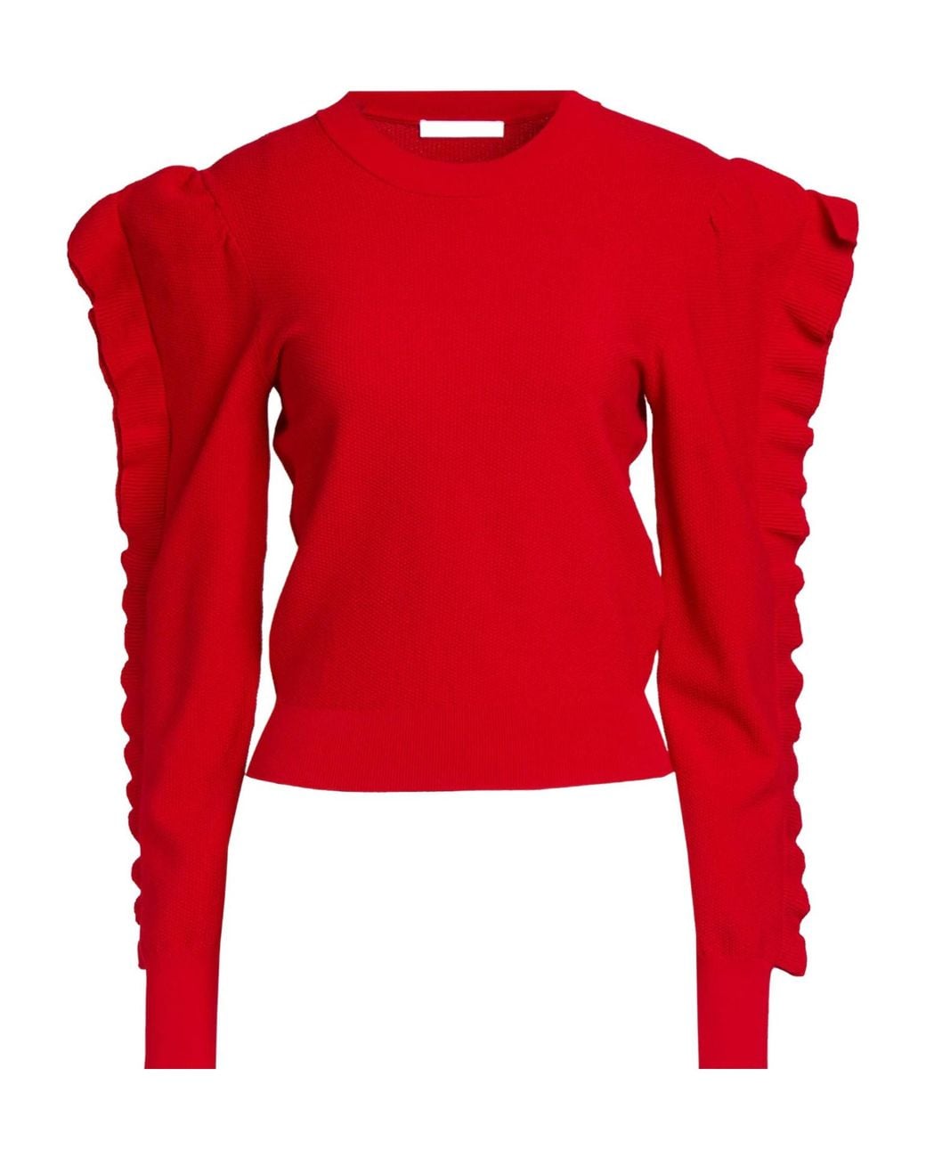 Max Mara Red Plain Colour Jumpers