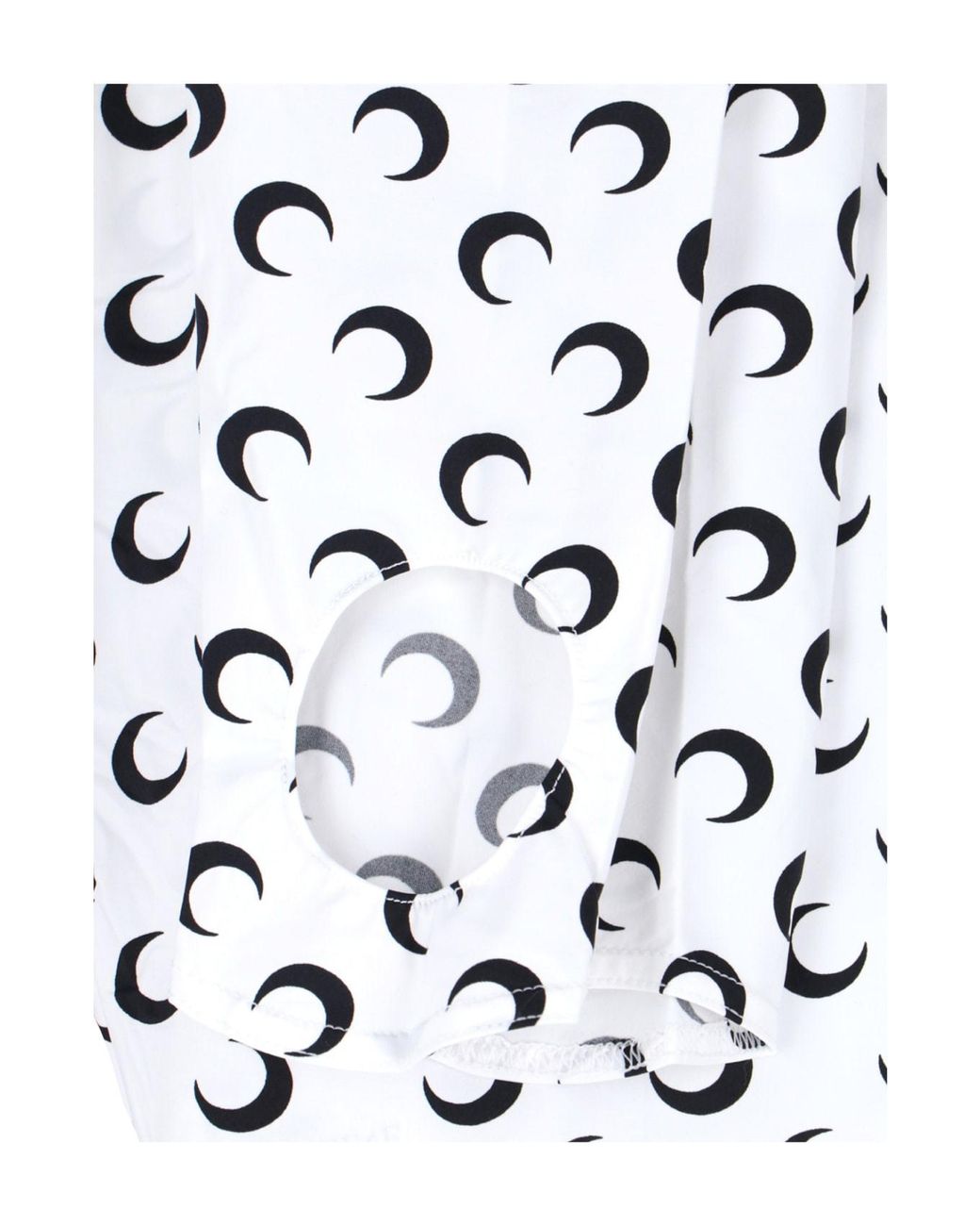 MARINE SERRE White Moon Printed Skinny-Cut Leggings