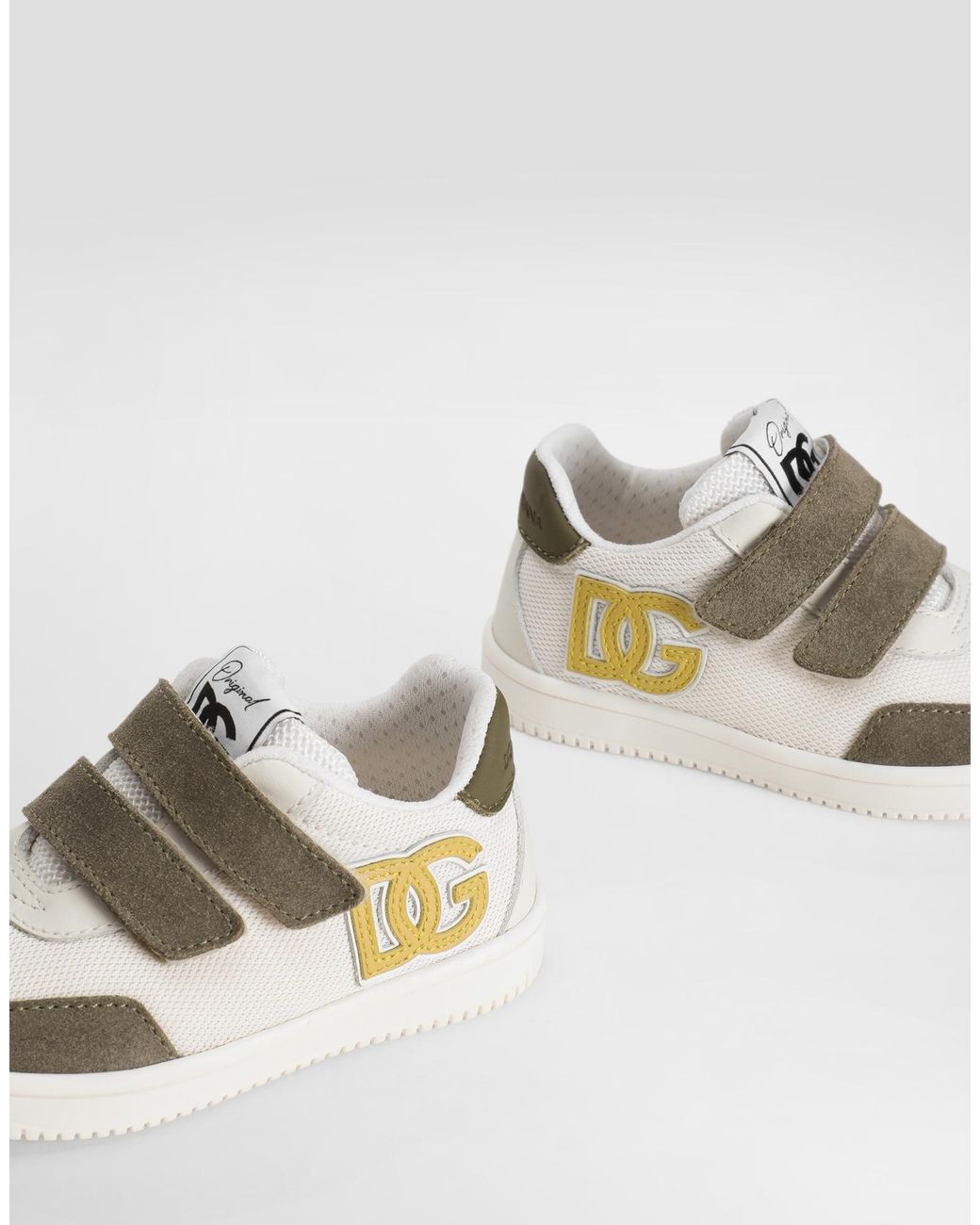 Dolce & Gabbana Metallic Logo-Patch Sneakers