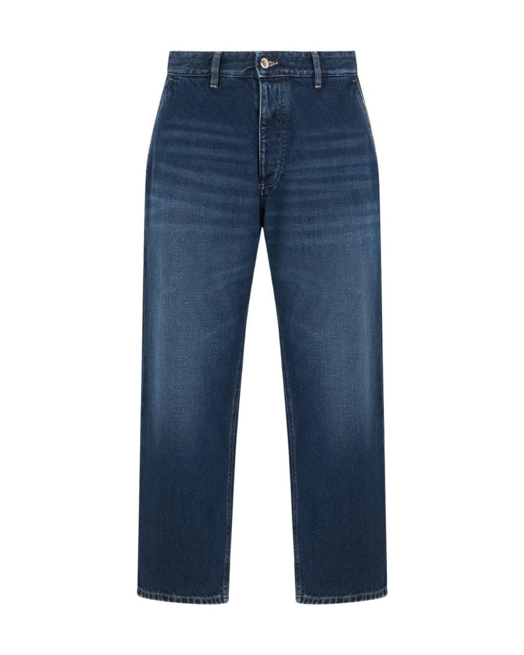 ICON DENIM Blue アイコンデニム ストレートレッグ 5ポケットジーンズ for men