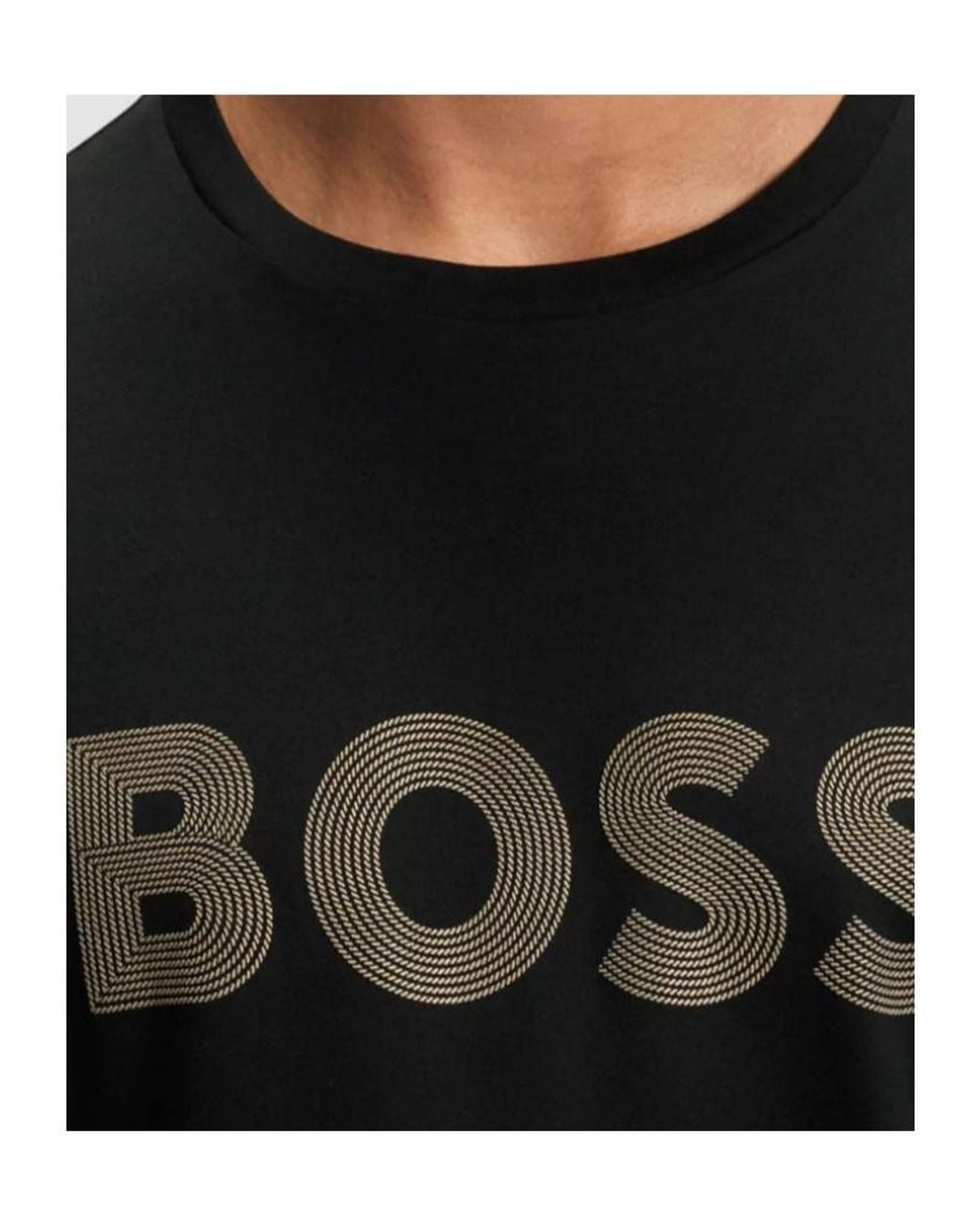 Boss Black Boss Logo Detailed Crewneck T-Shirt for men