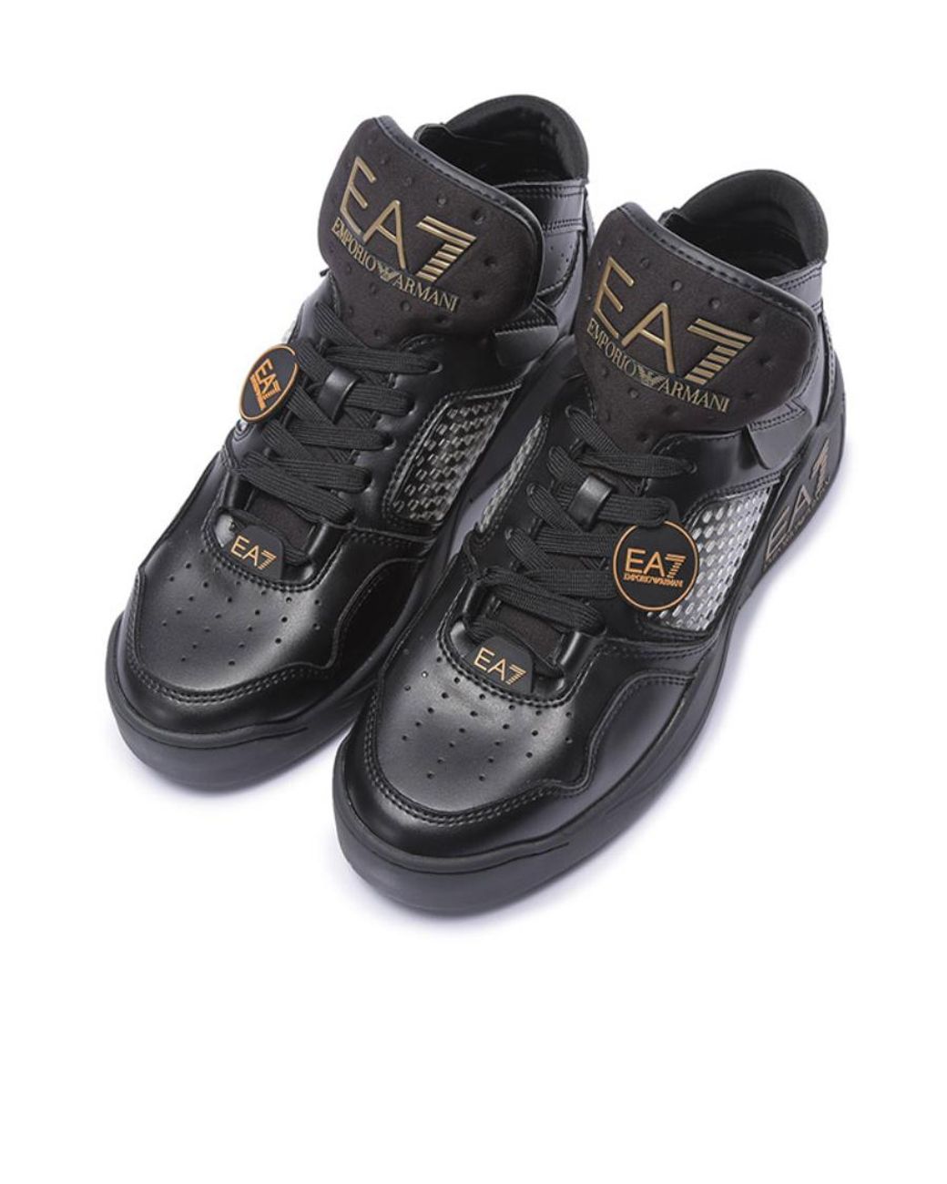 EA7 Black Ultimate Kombat High-Top Sneakers for men