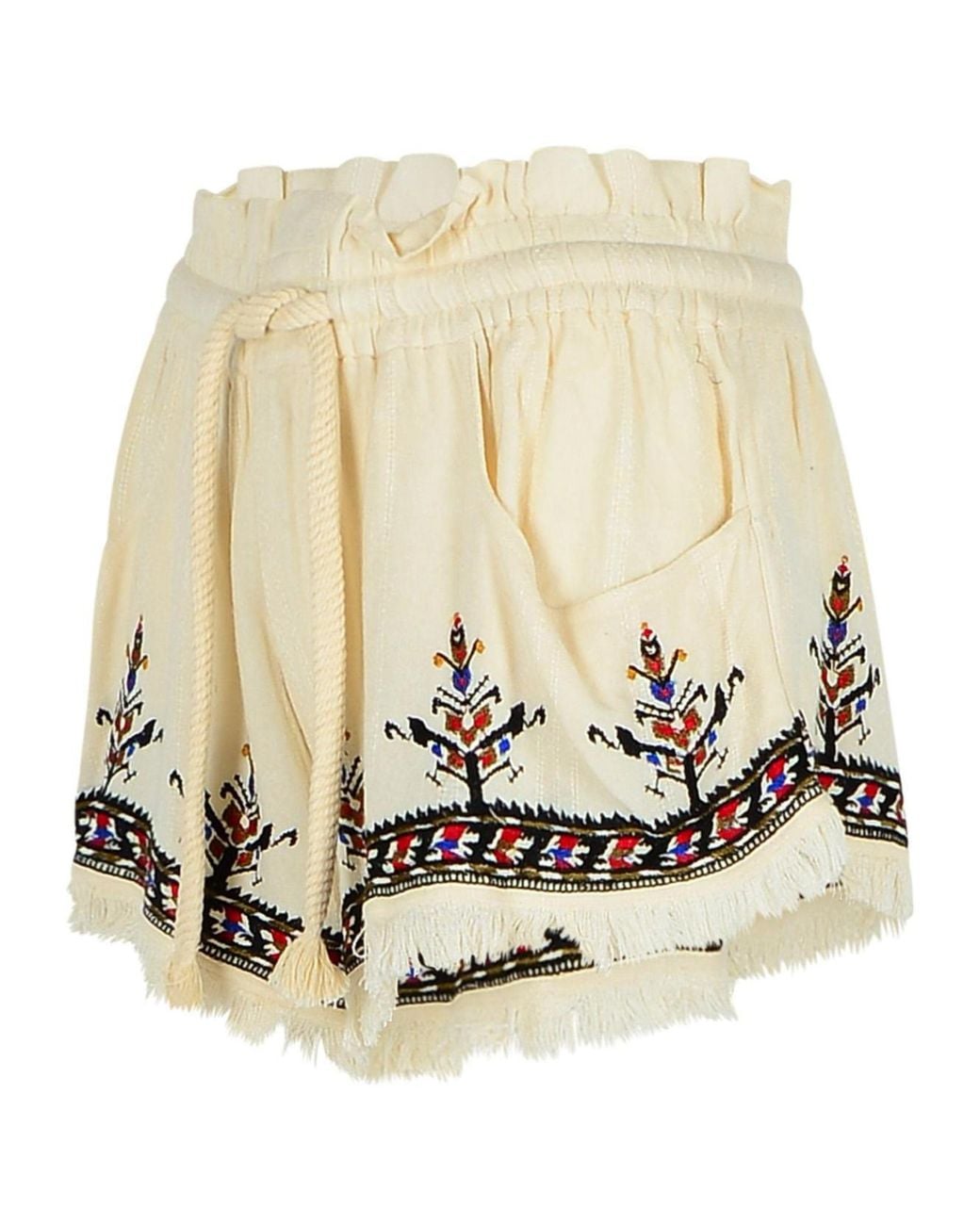 Isabel Marant Natural 'Kriss' Viscose Shorts
