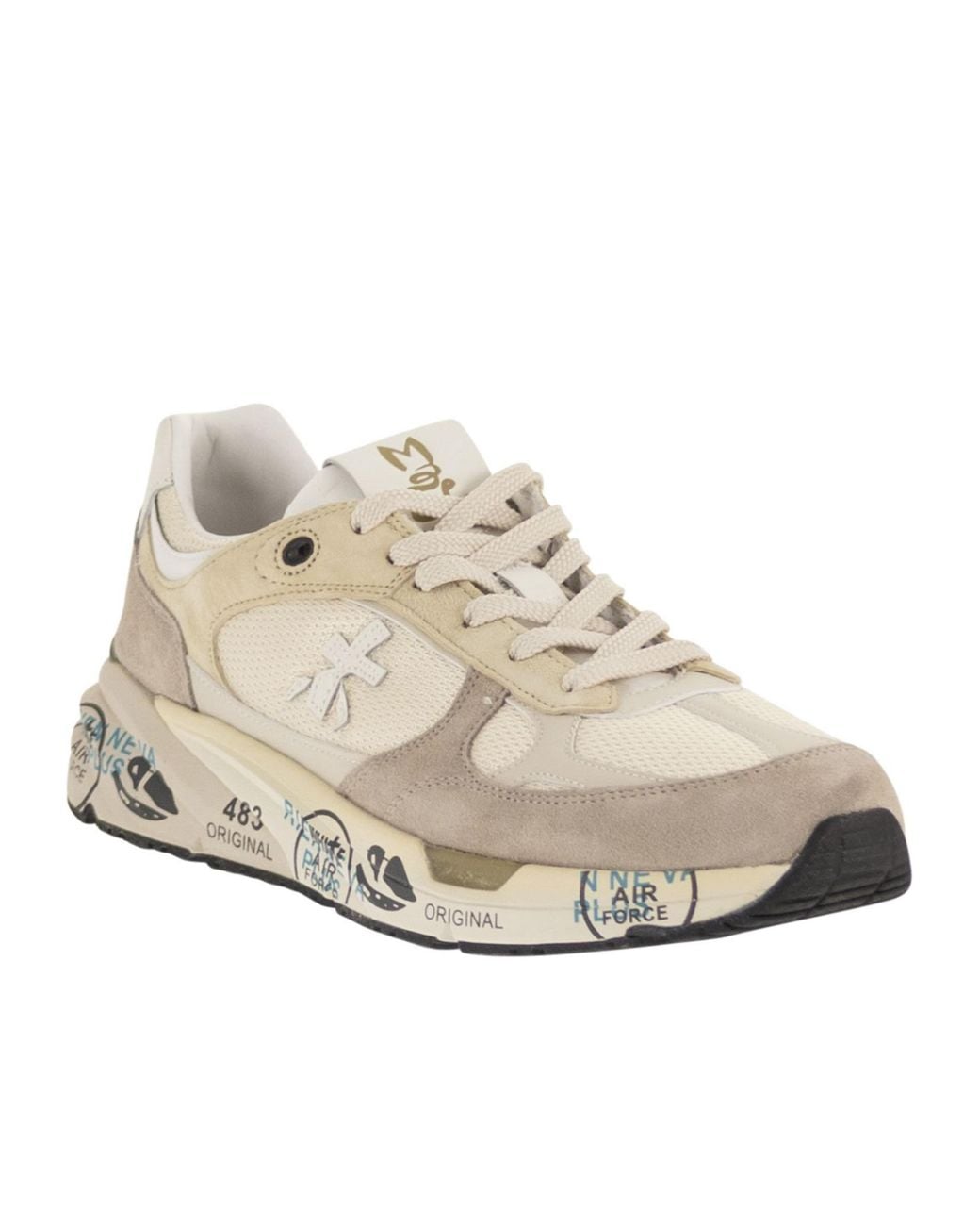 Premiata Natural Mase 25 Logo Trainers for men