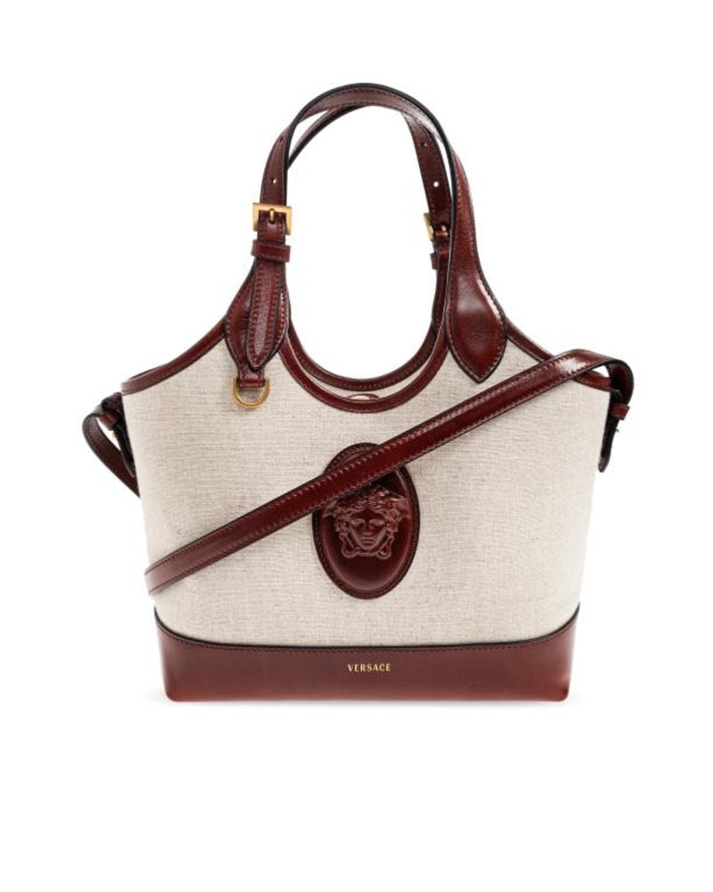 Versace Brown Rivière Small Tote Bag