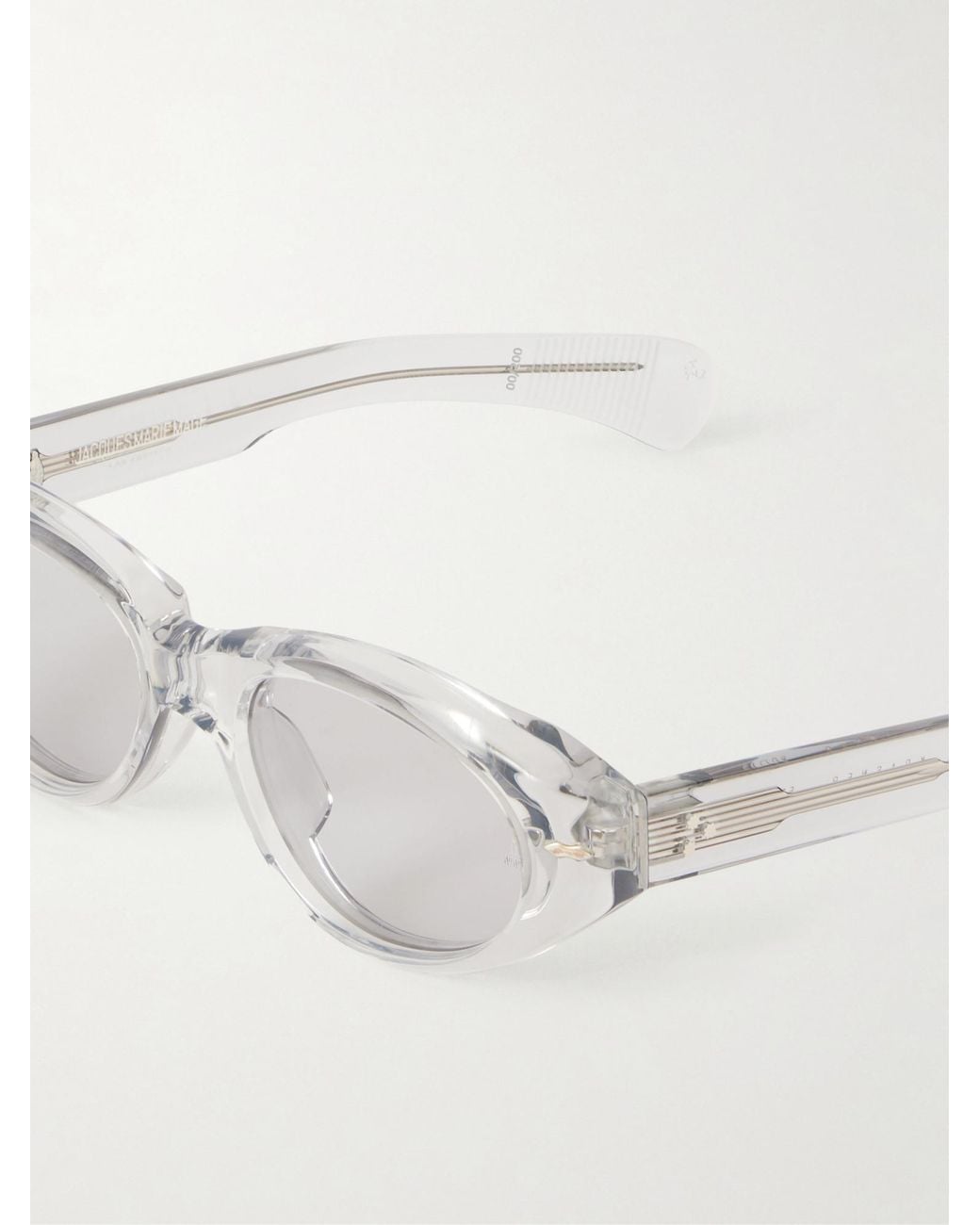 Jacques Marie Mage White Cat-Eye Optical Glasses