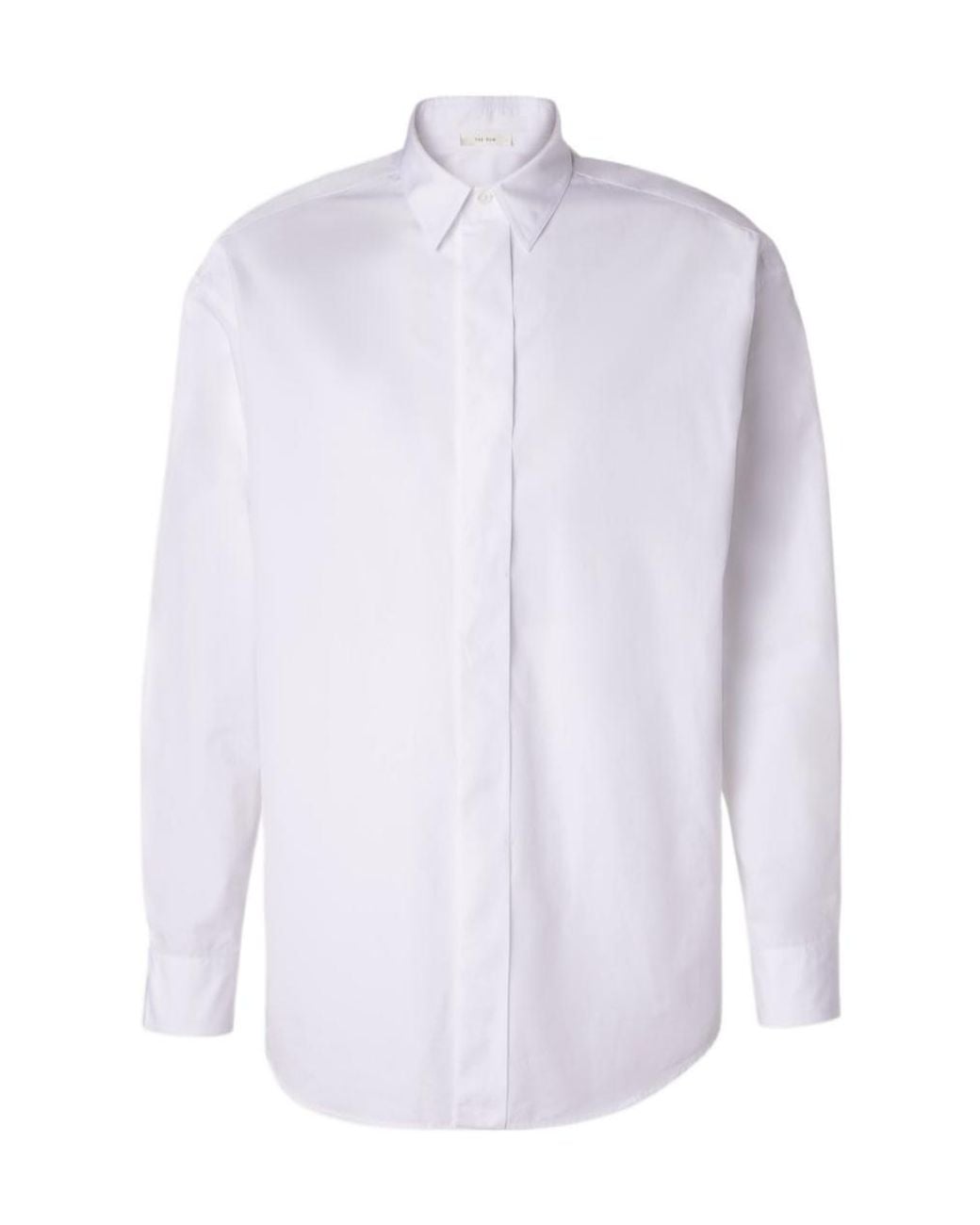 The Row White Nilo Cotton Poplin Shirt for men
