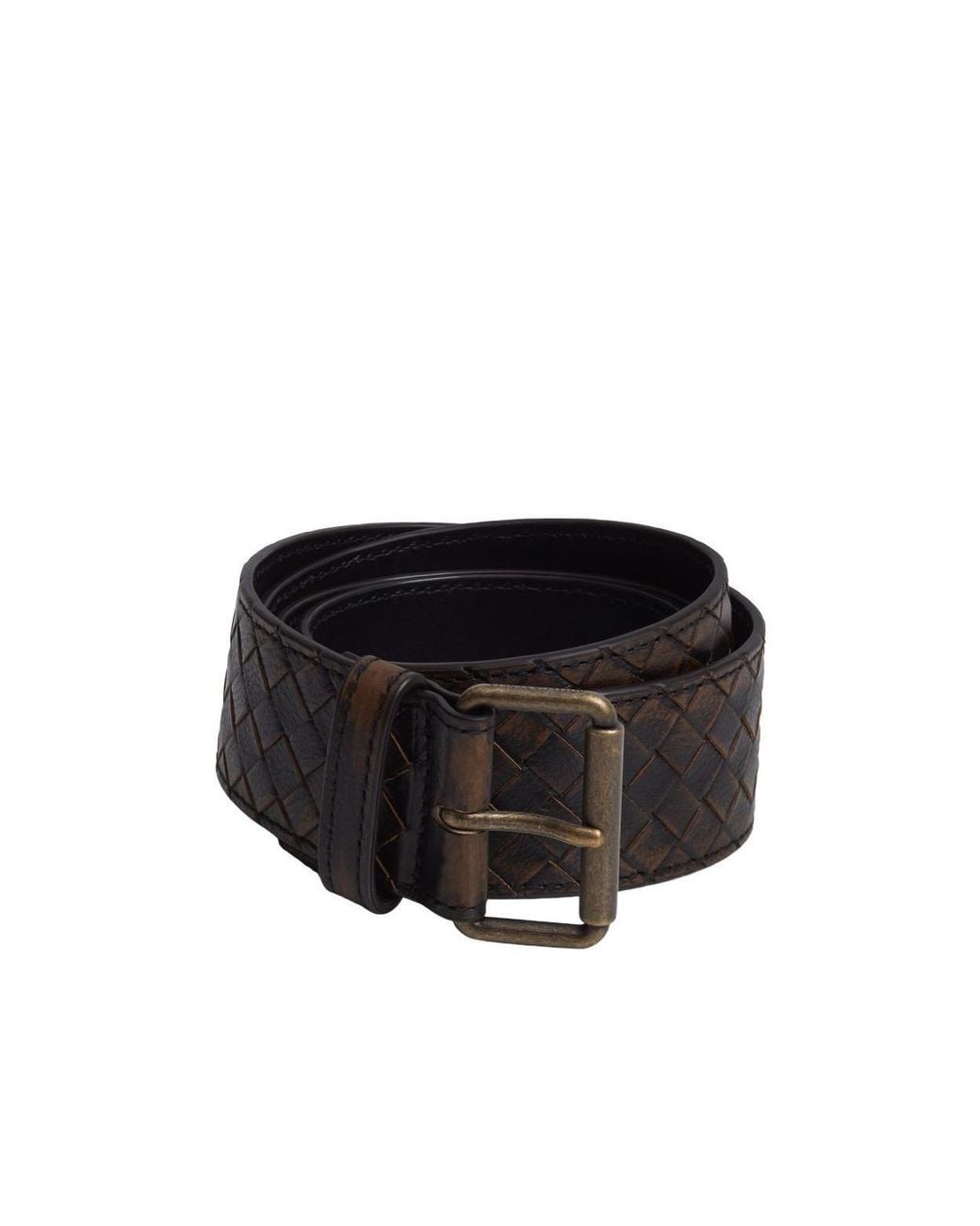Bottega Veneta Black Johnny Belt