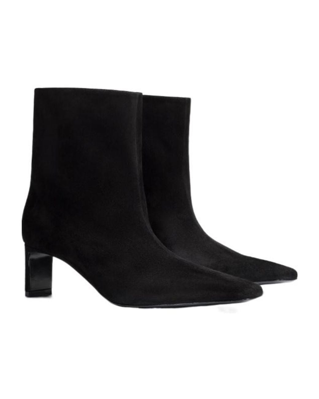 Khaite Black Ona Ankle Boots