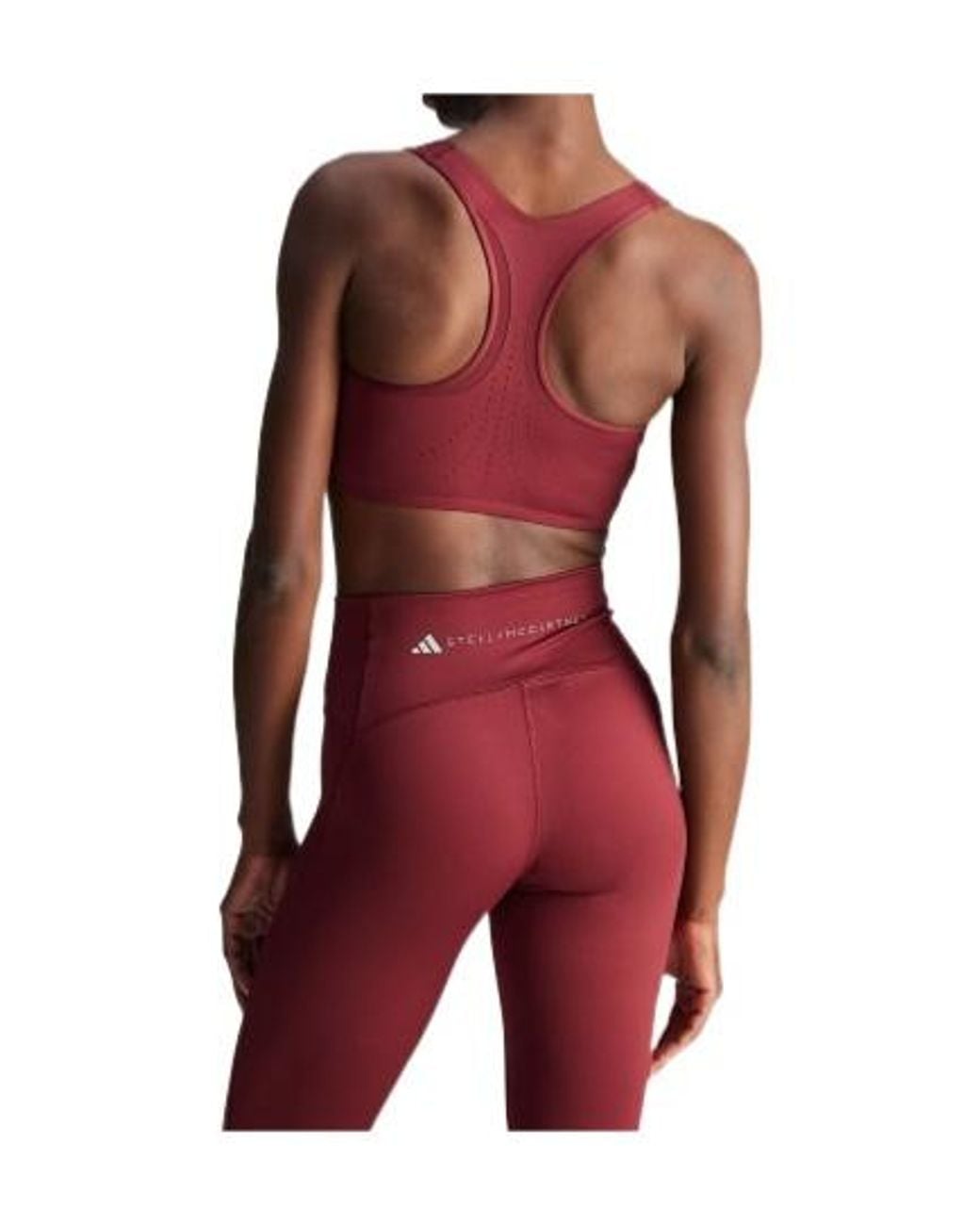 Adidas By Stella McCartney Red Truepurpose Power Impact Training Medium-Support Bra