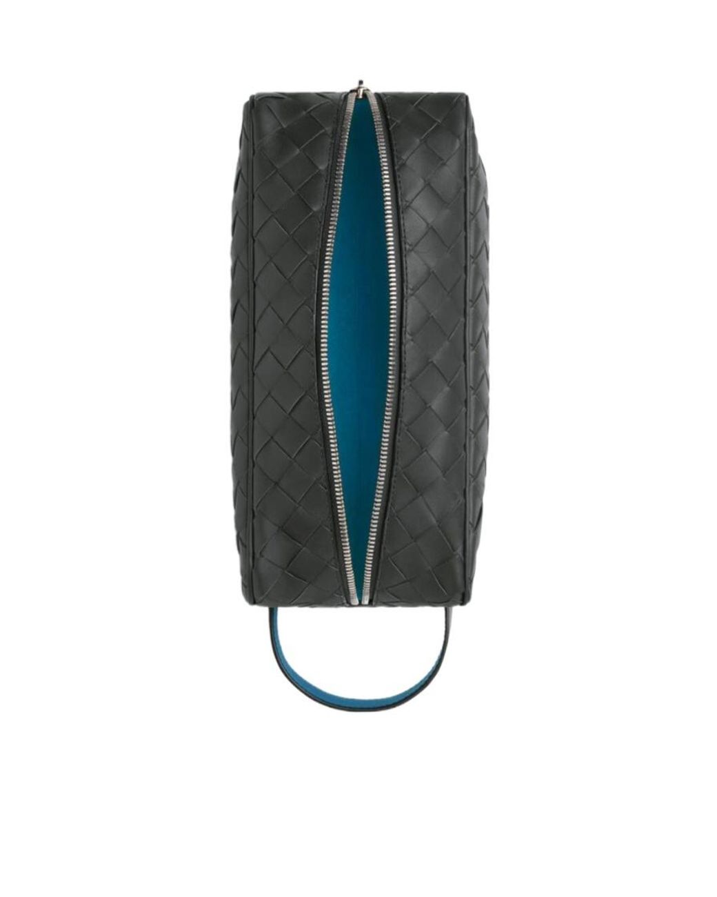 Bottega Veneta Black Intrecciato Travel Pouch for men