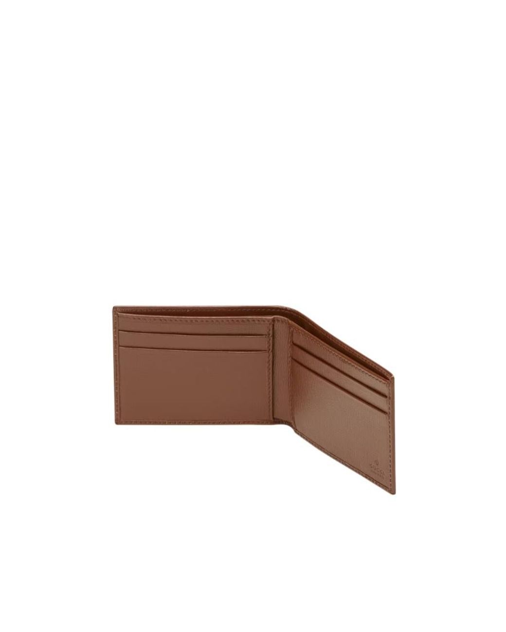 Gucci Natural Printed Logo Folded Wallet for men