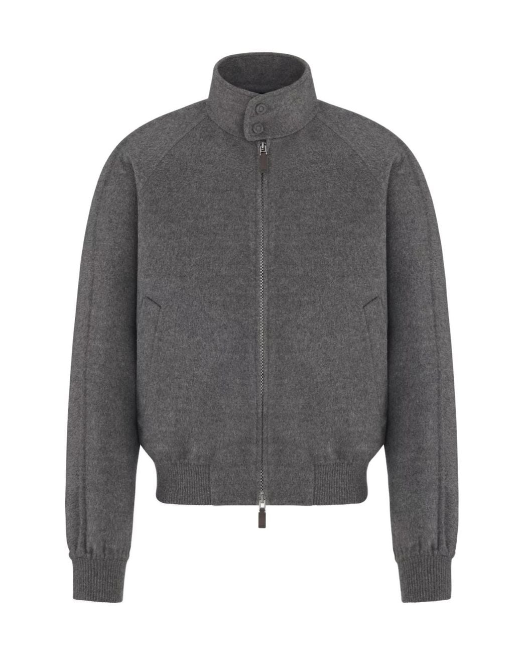 Dior Gray Dior Harrington Dior Icons Virgin Wool And Cashmere Jacket for men