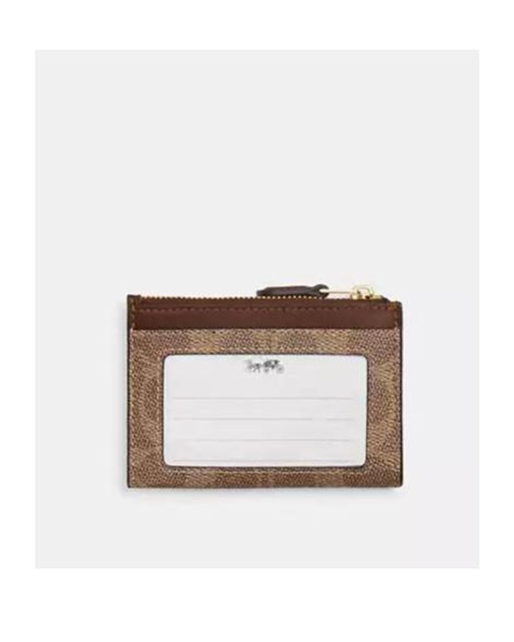 COACH Brown Mini Card Holder