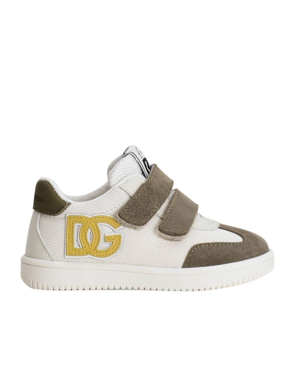 Dolce & Gabbana Metallic Logo-Patch Sneakers