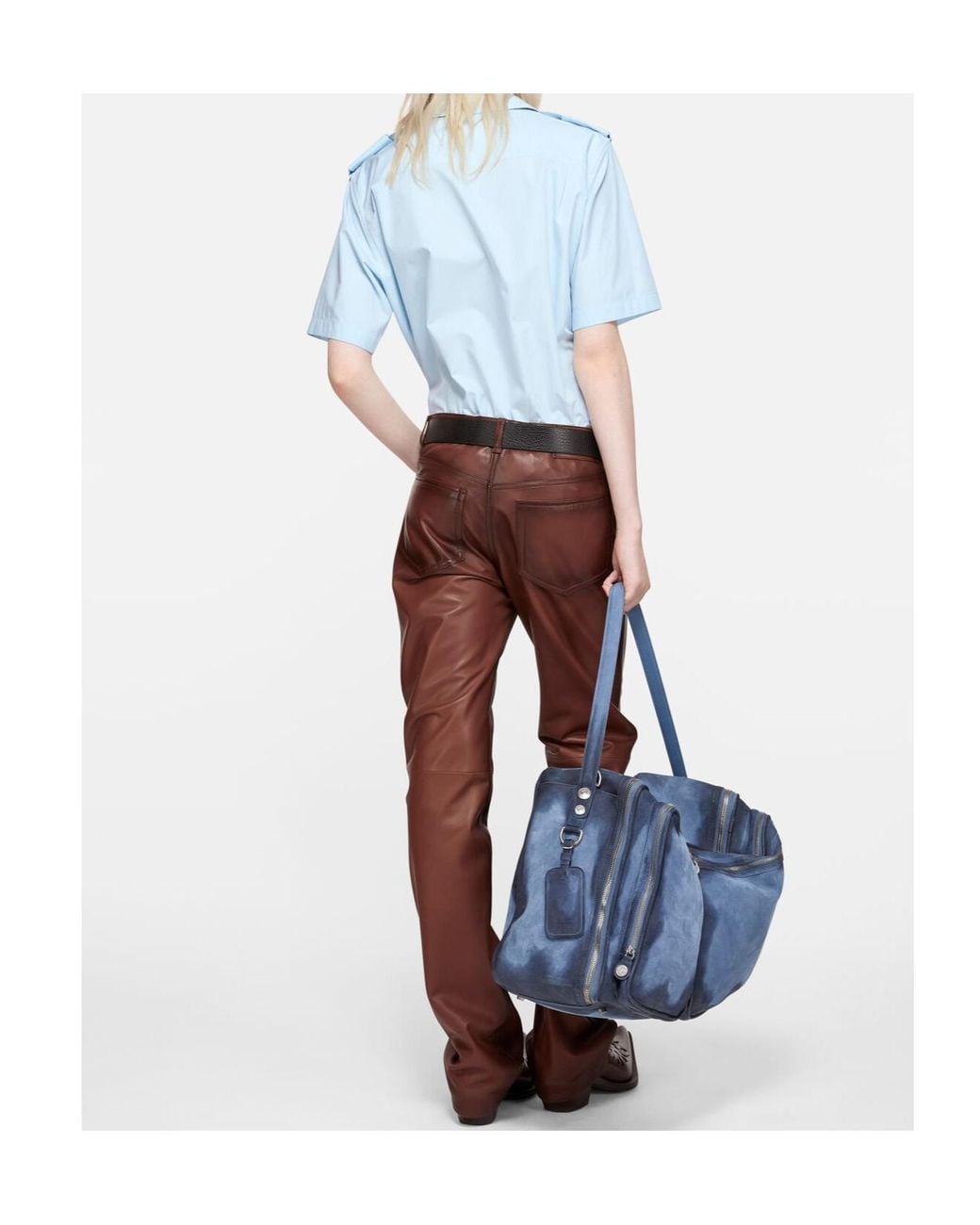 Acne Blue Patch-Pocket Shirt