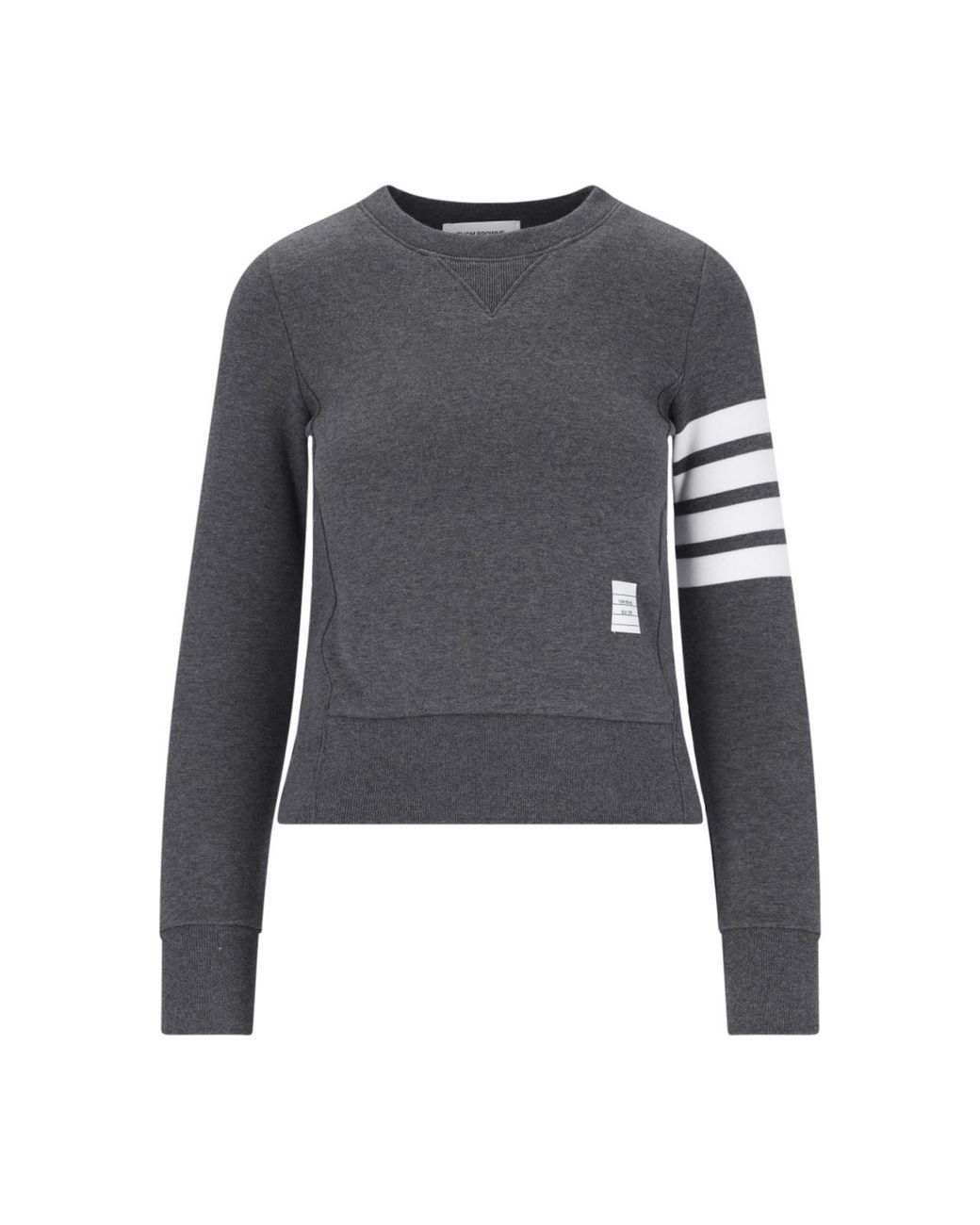 Thom Browne Gray Classic Loopback 4-Bar Sweatshirt