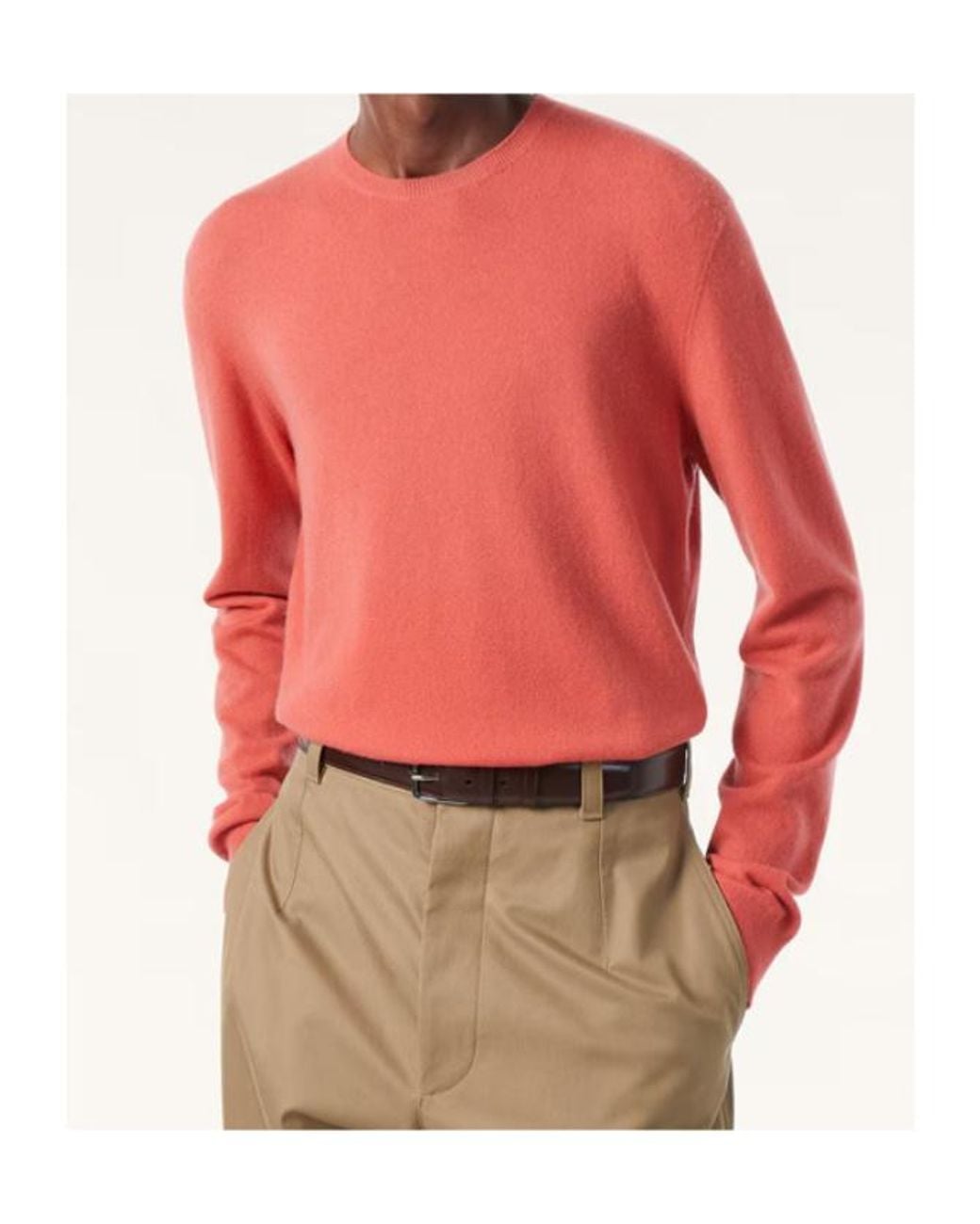 Loro Piana Pink Sergio Crewneck for men