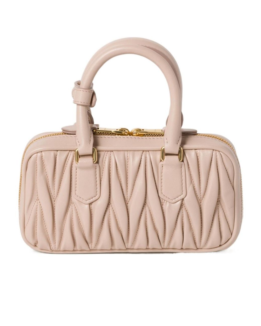 Miu Miu Pink Arcadie Matelassé Nappa Leather Mini-Bag