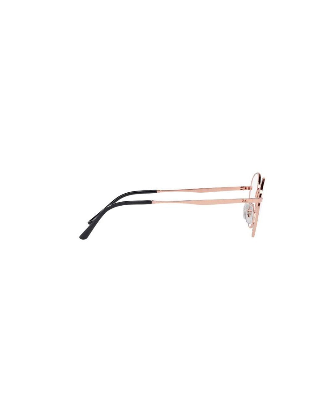 Ray-Ban White Round Frame Glasses for men