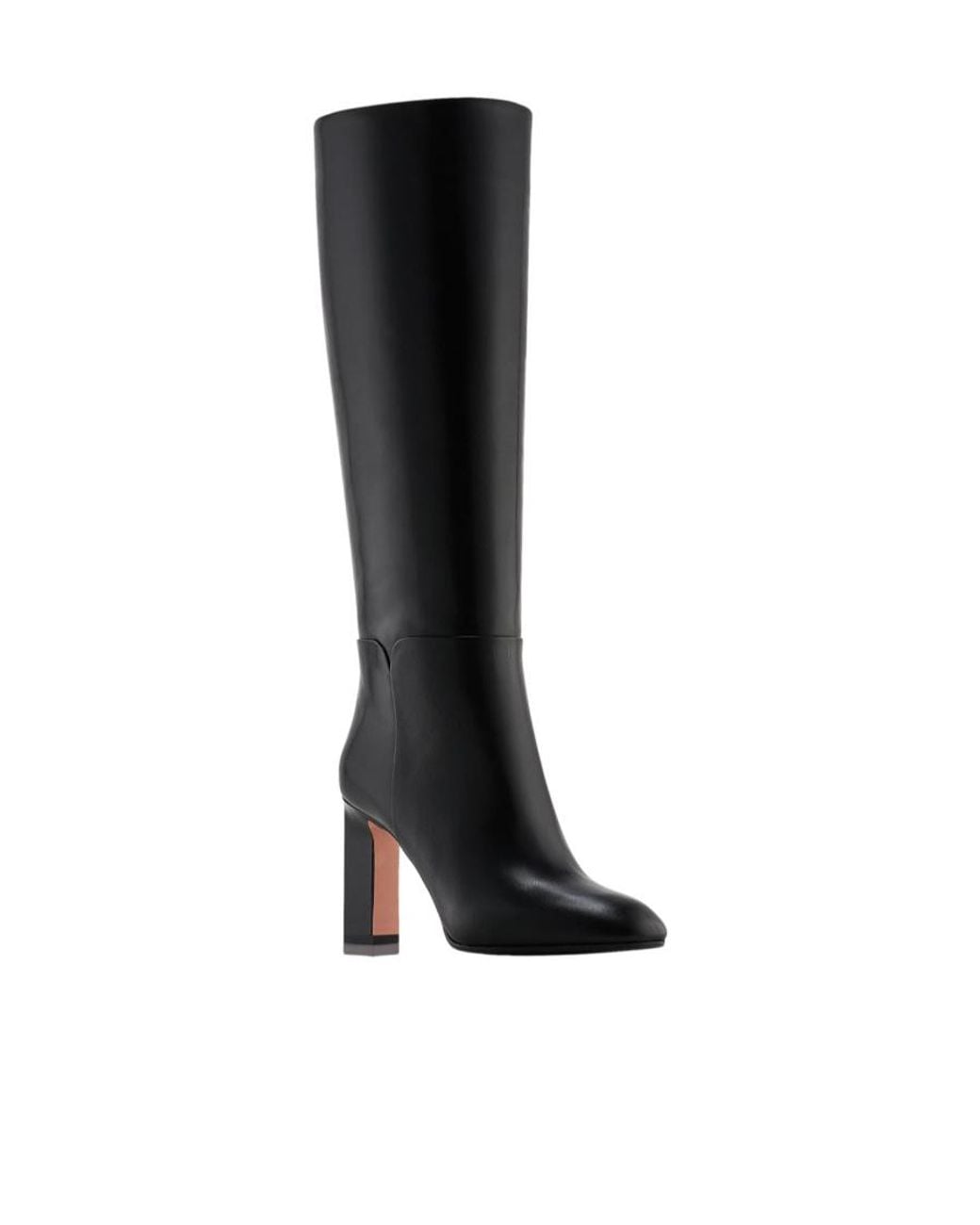 Aquazzura Black Sellier Almond-Toe Boots