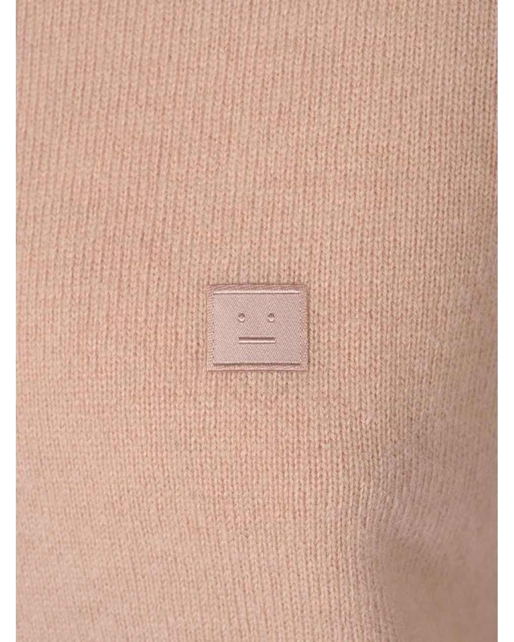 Acne Pink Face-Patch Button Cardigan