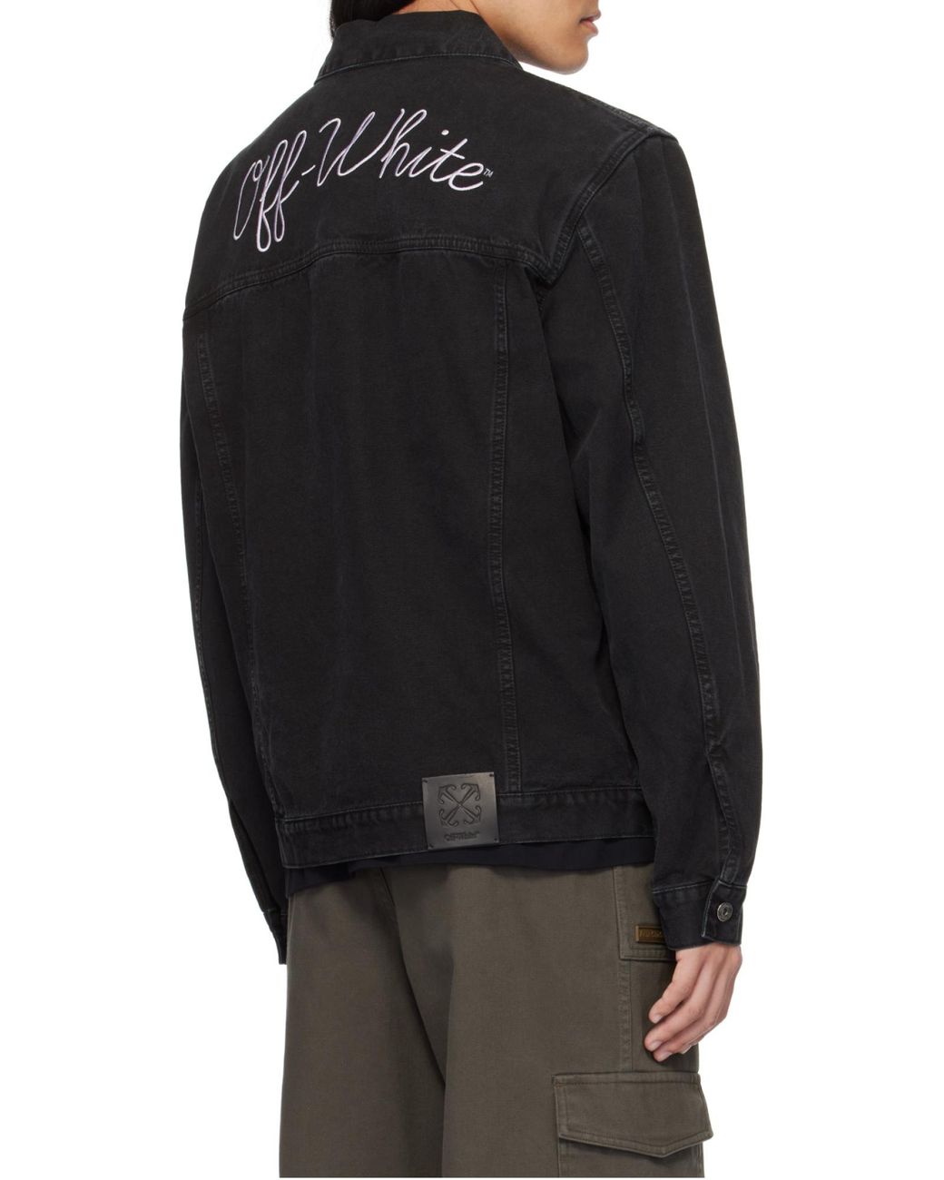 Off-White c/o Virgil Abloh Black Buttoned Long-Sleeved Jacket for men