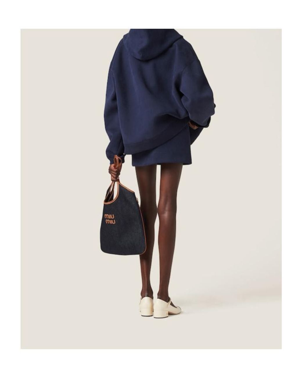 Miu Miu Blue Mini Skirt