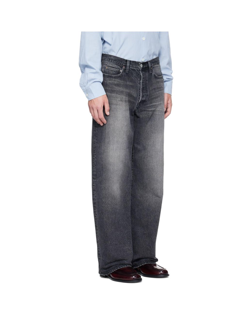 Ssstein Gray Loose Fit Jeans for men
