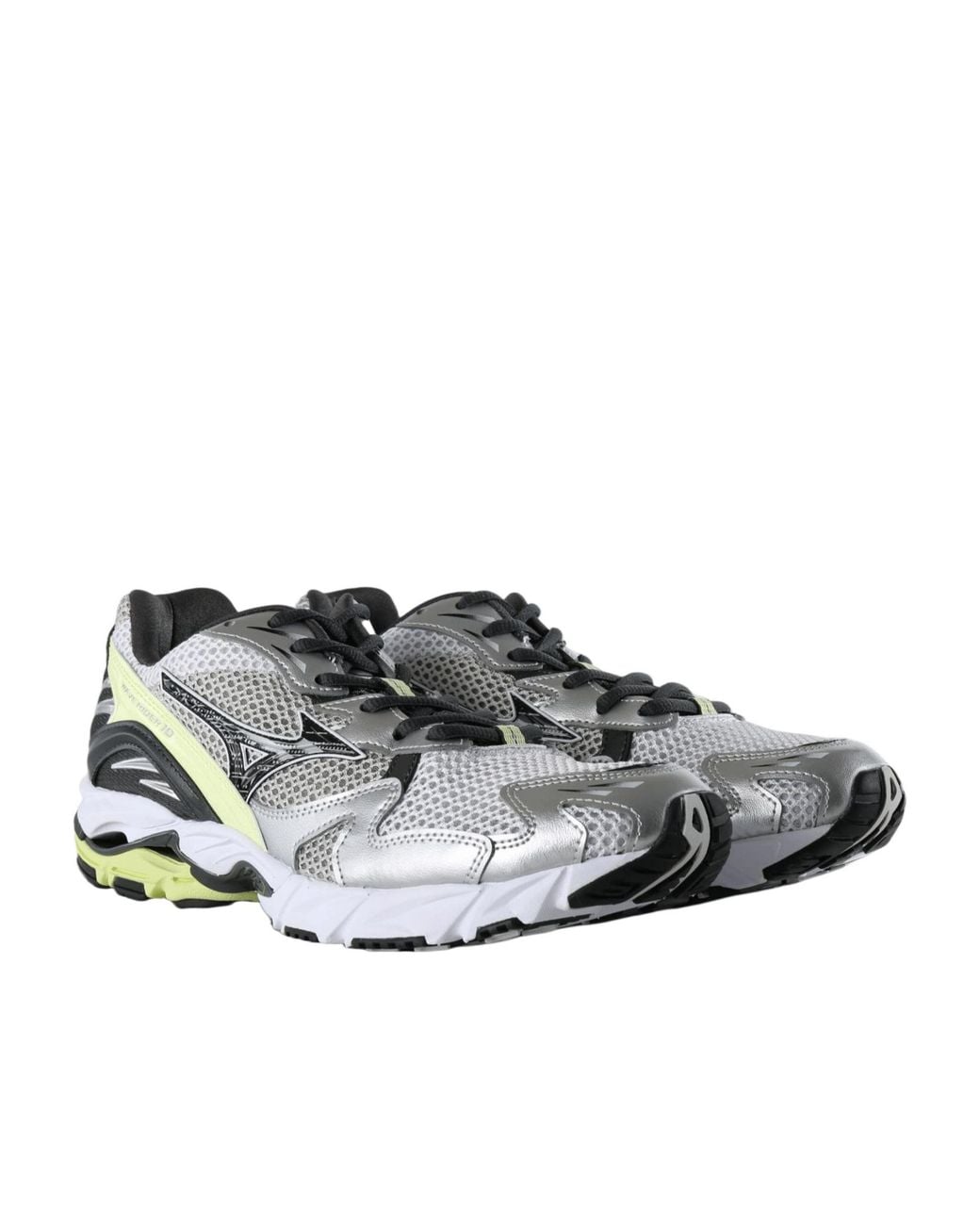 Mizuno Gray Round-Toe Sneakers for men