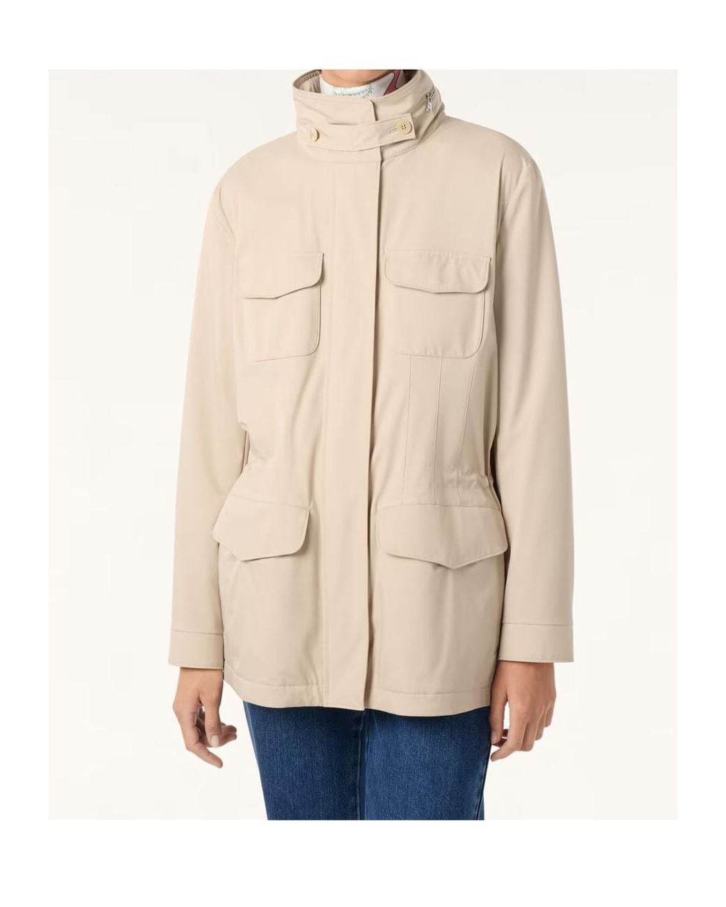 Loro Piana Natural Windmate Zip-Up Jacket