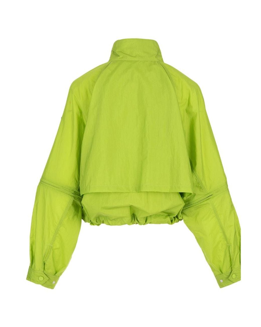 Moncler Green High-Neck Lightweight Jacket