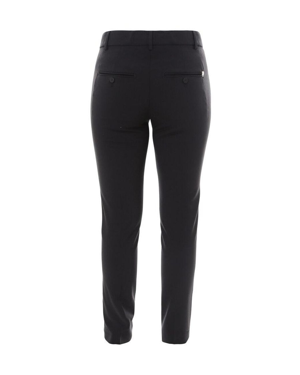 Dondup Black Straight Casual Pants