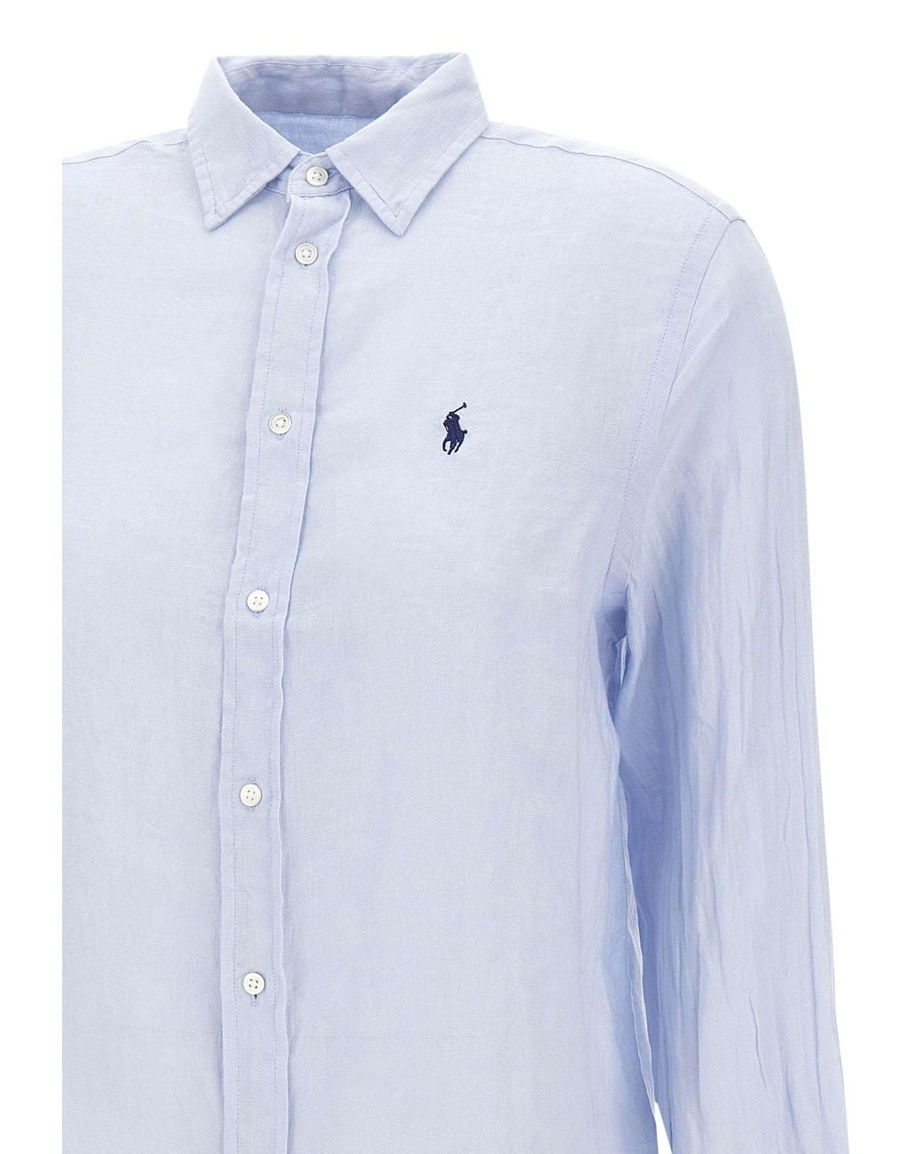Polo Ralph Lauren Blue Classic Linen Shirt