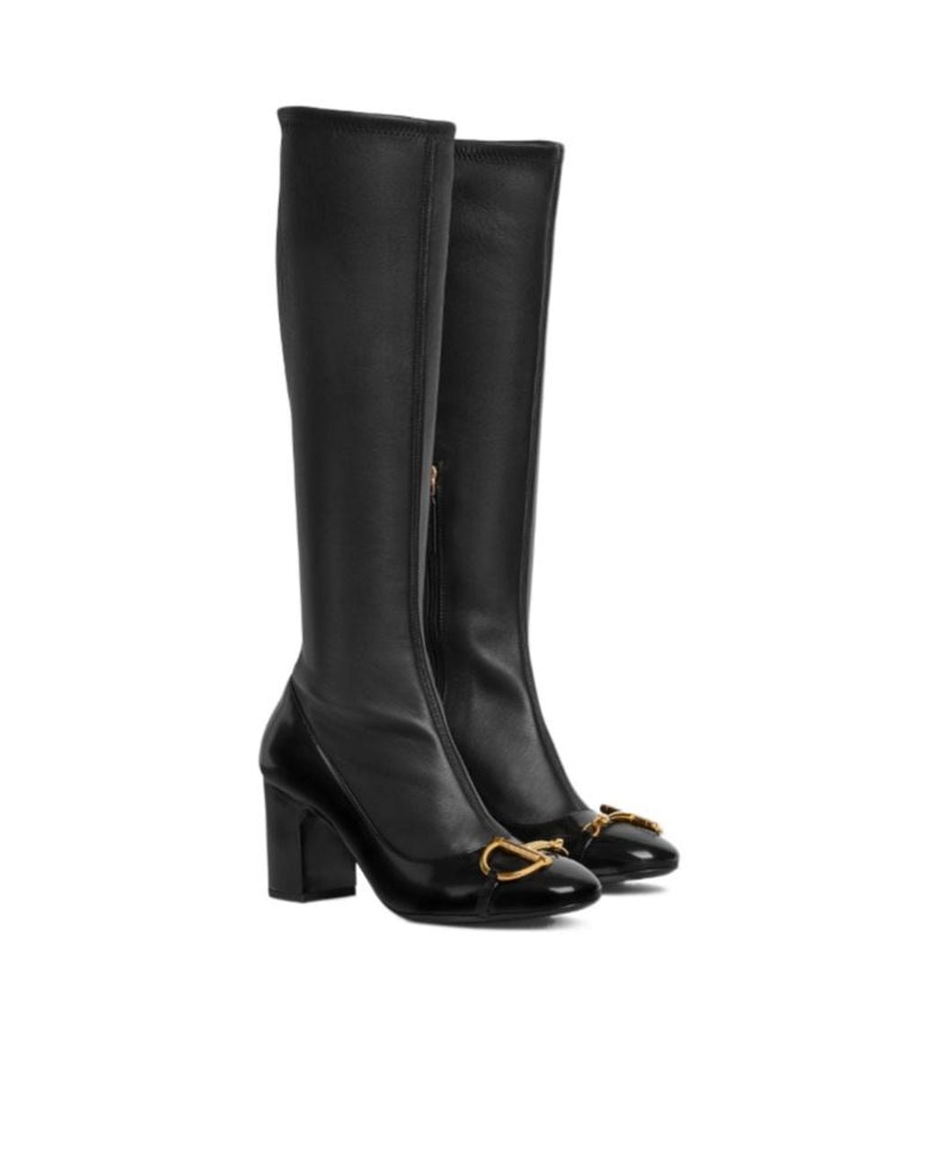 Gucci Black Balenciaga Half Clamp High Boots