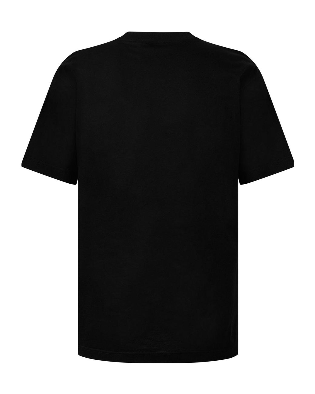 Prada Black Plain Crewneck Short-Sleeve Tee for men
