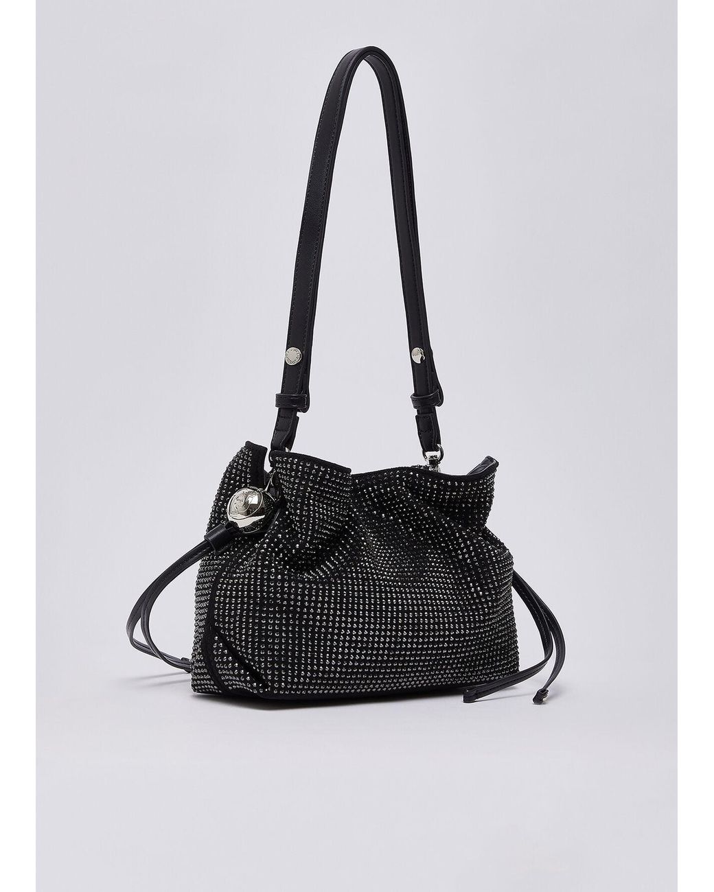 Liu Jo Black Embellished Clutch Bag