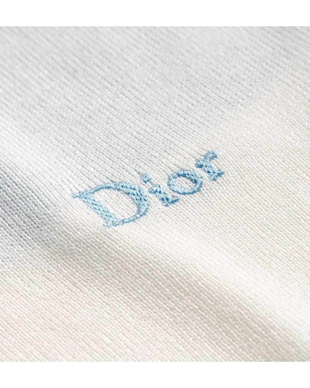 Dior Blue Marinière Long-Sleeved Polo Shirt