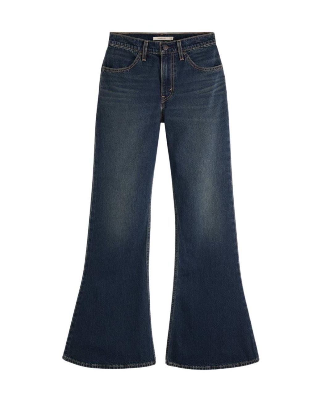 Levi's Blue Puddle Snap Flare High-Rise Jeans
