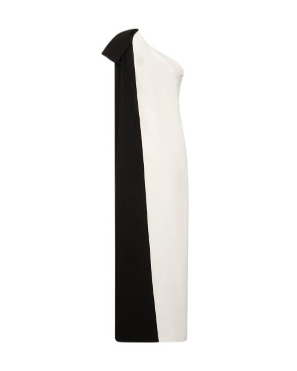 Roland Mouret White Asymmetrical Bow Dress