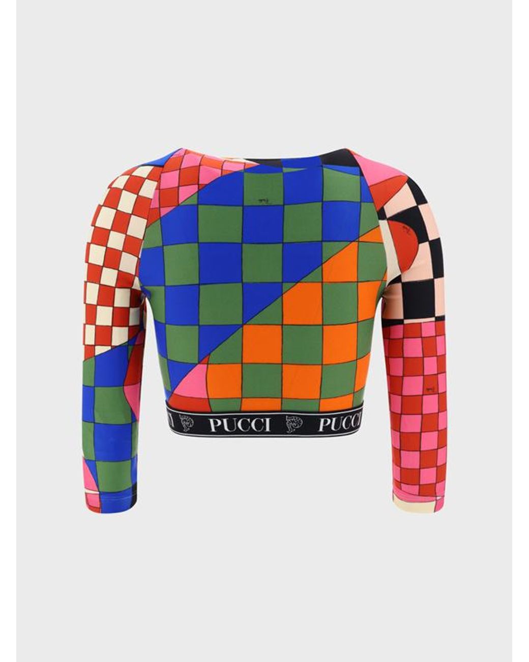 Emilio Pucci Red Giardino-Print Cropped Top