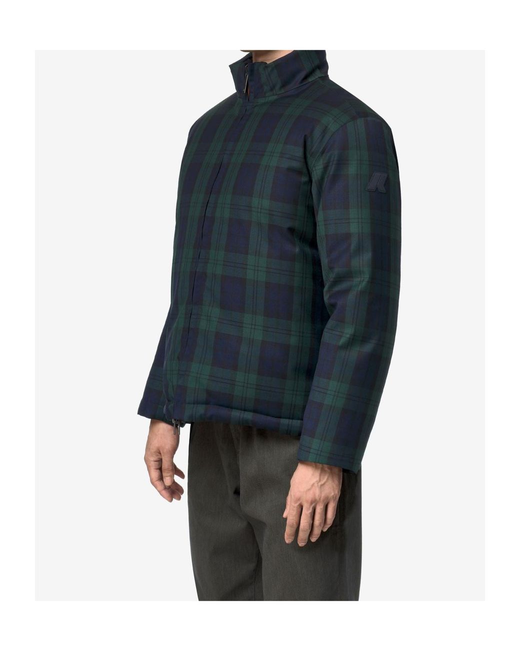K-Way Blue Artur Reversible Padded Down Jacket for men
