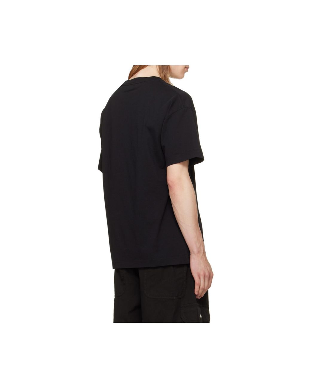 Palm Angels Black Logo-Patch T-Shirt for men